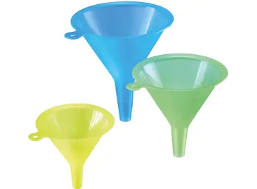 Trichter-Satz 3 tlg., D70, 90,u. 10.5cm, H12.5, 10.5 u. 9
