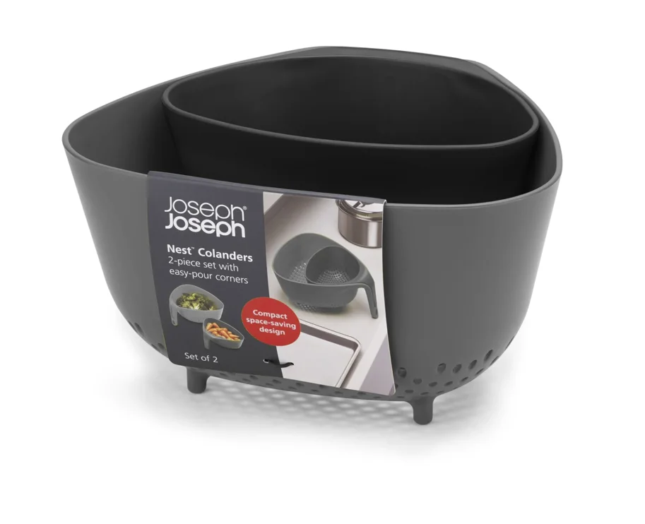 Nest Sieb 2tlg. 22x23.5x13.3cm grau