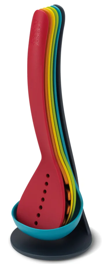 Nest multicolor Kochutensilien 5tlg., magnetisch, 33x11cm