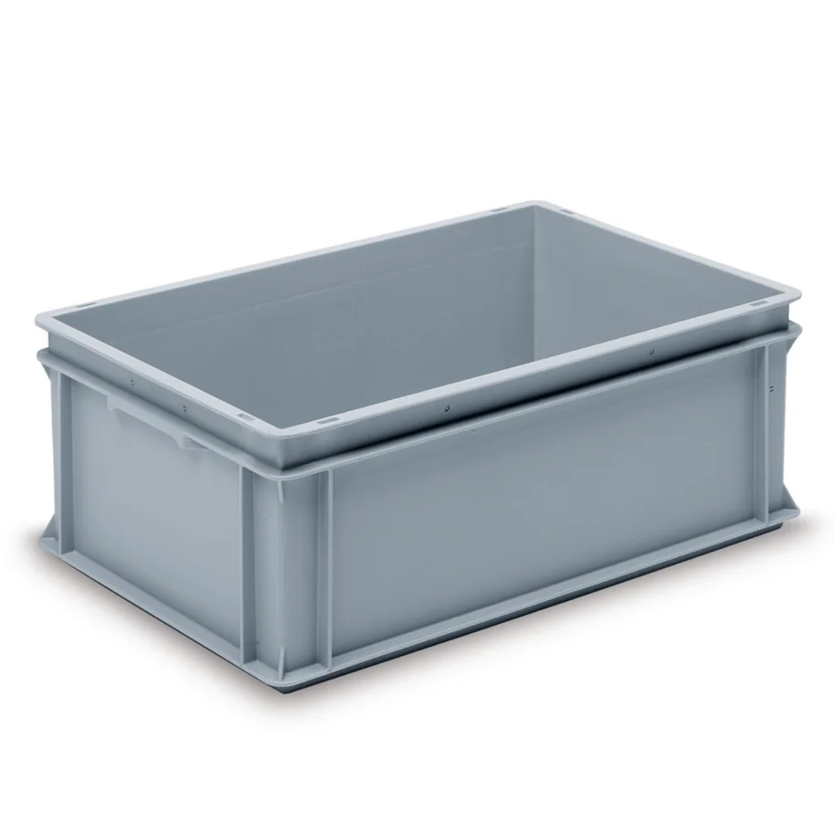 Rako Boxen 60x40x22cm 2 Muschelgriffe geschlossen silbergrau