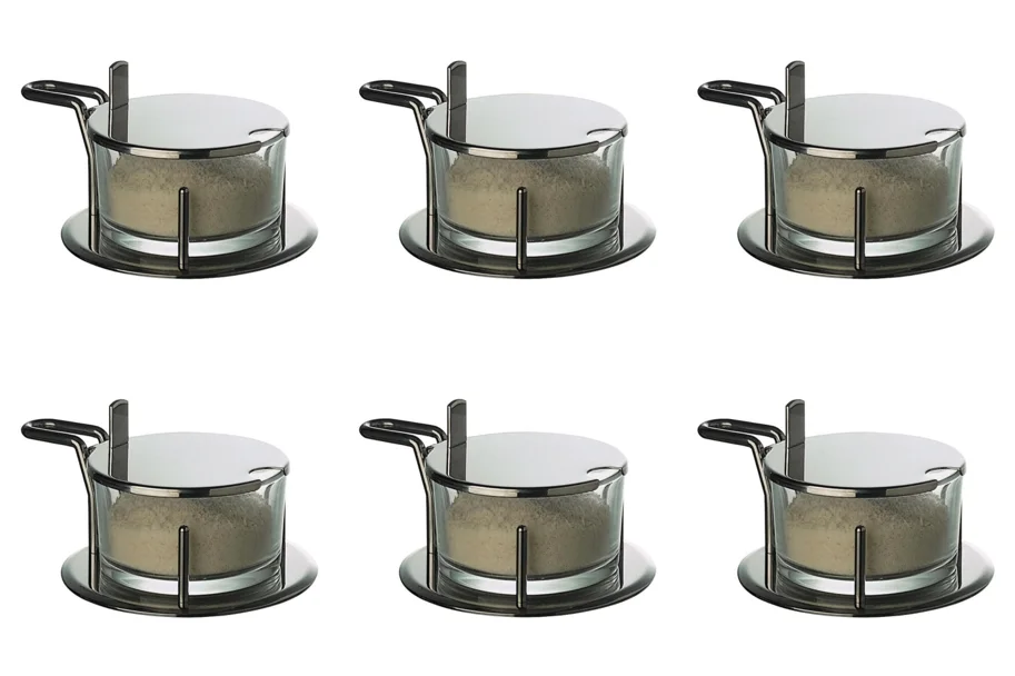 6er Set Ersatzglas für Käsedose Aligro