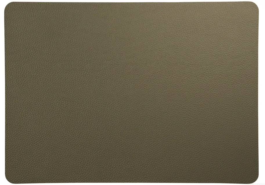PVC Lederoptik Tischset 33x46cm grob oliv