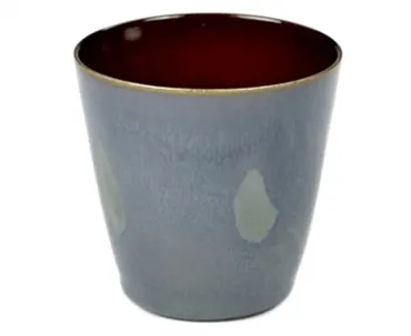 Terres De Reves Becher S konisch D7cm H7.5cm smoky blue/rust