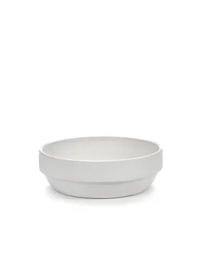 Passe-Partout Schale XL D18cm H6cm matt weiss