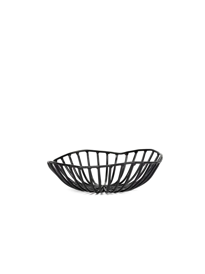 Metal sculptures Korb Catu D15cm H5cm schwarz