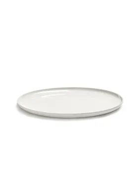 Base Teller flach D28cm H1.5cm matt weiss