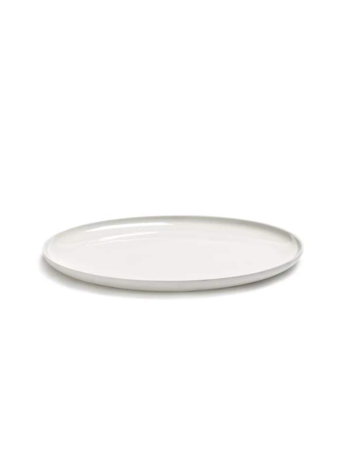 Base Teller flach D28cm H1.5cm matt weiss