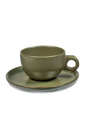 Surface Tasse mit Untertasse 230ml D16.5cm H7cm camo green