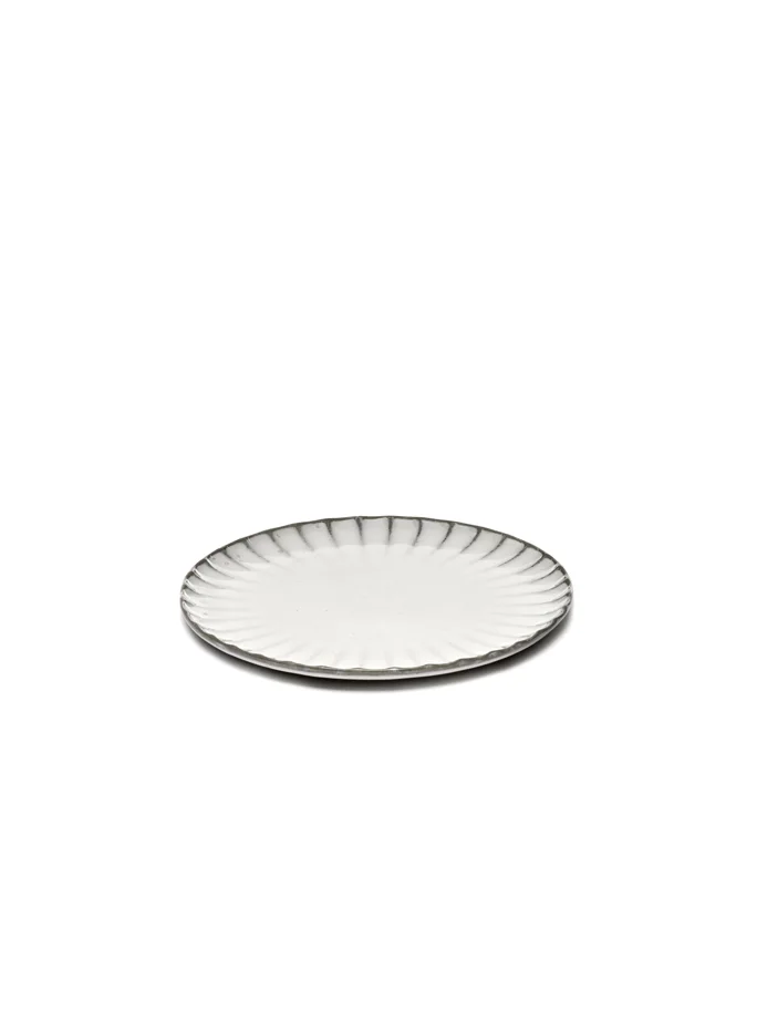Inku Teller flach S D18cm H1.7cm weiss