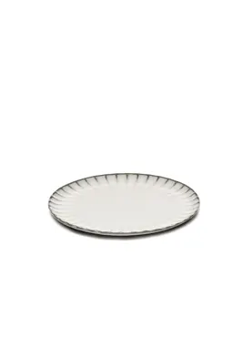 Inku Teller flach M D24cm H1.7cm weiss