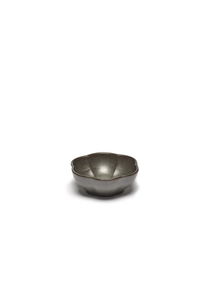 Inku Schale geriffelt M D11cm H4cm grün