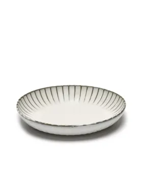 Inku Schale flach S D27cm H5cm weiss