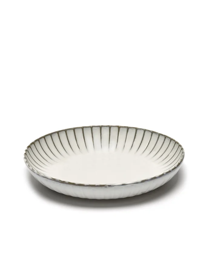 Inku Schale flach S D27cm H5cm weiss