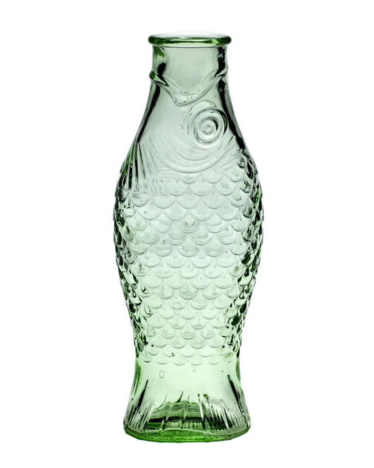 P. Navone Fish&Fish Flasche 1lt 10.6X7.5X29cm Trans Green