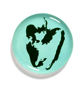 Ottolenghi Feast Teller 26.5x26.5x2cm Azure Pepper Green