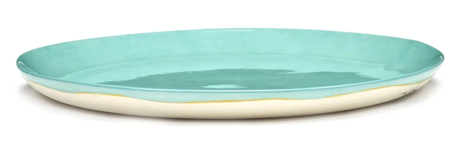 Ottolenghi Feast Teller 26.5x26.5x2cm Azure Pepper Green