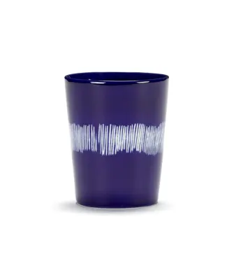 Otto. Feast Teetasse 33 Cl Lapis Lazuli Swirl-Stripes White