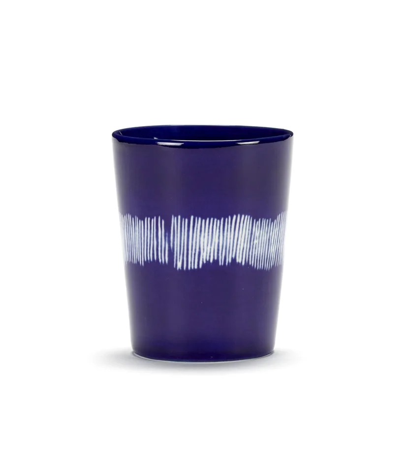 Otto. Feast Teetasse 33 Cl Lapis Lazuli Swirl-Stripes White