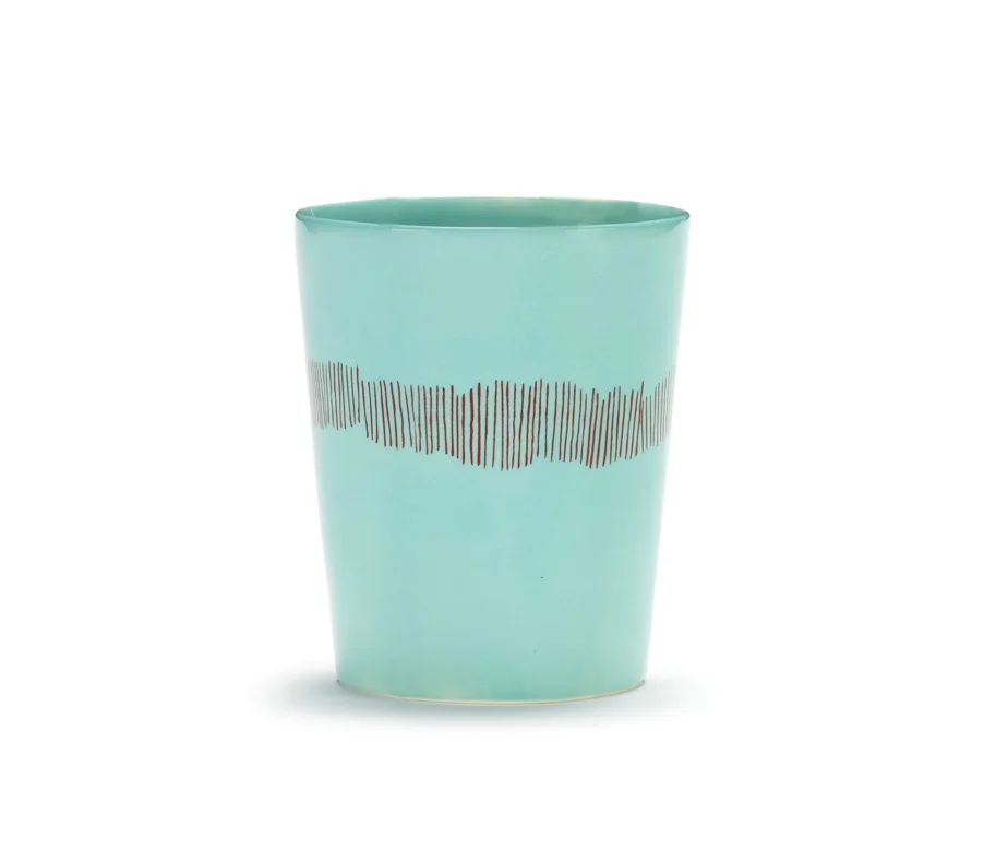 Ottolenghi Feast Teetasse 33 Cl Azure Swirl-Stripes Red