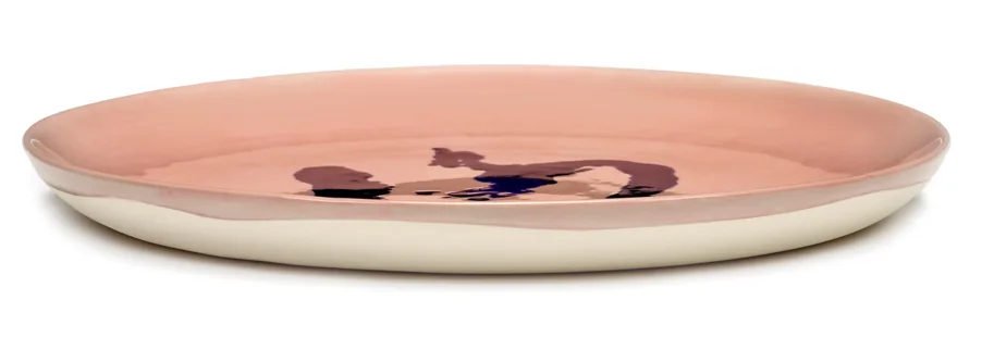 Otto. Feast Teller 22.5x22.5x2cm Delicious Pink Pepper Blue