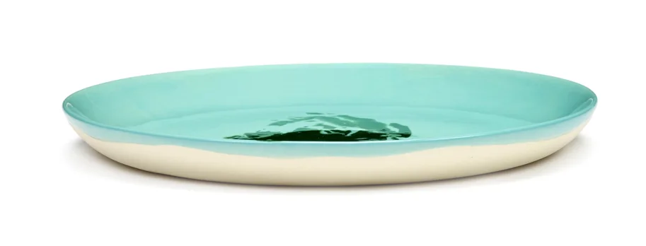 Otto. Feast Teller 22.5x22.5x2cm Azure Artichoke Green