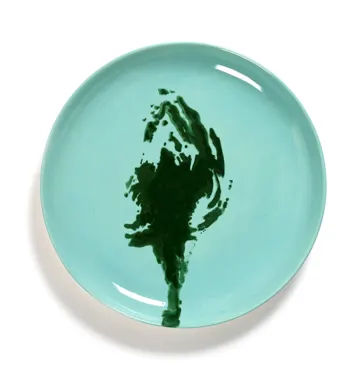 Otto. Feast Teller 22.5x22.5x2cm Azure Artichoke Green