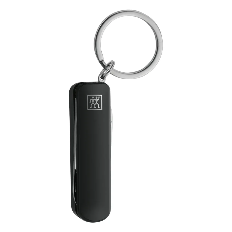 3tlg. Taschenetui Leder schwarz & Multi Tool