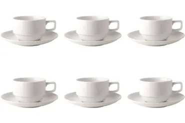 6er Set Uni 09 Kombi Untertasse 15cm Top CC