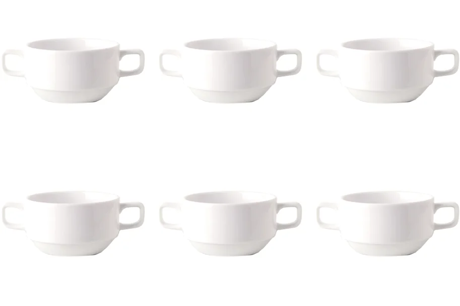 6er Set Uni 09 Suppen Obertasse 0.28lt Top CC