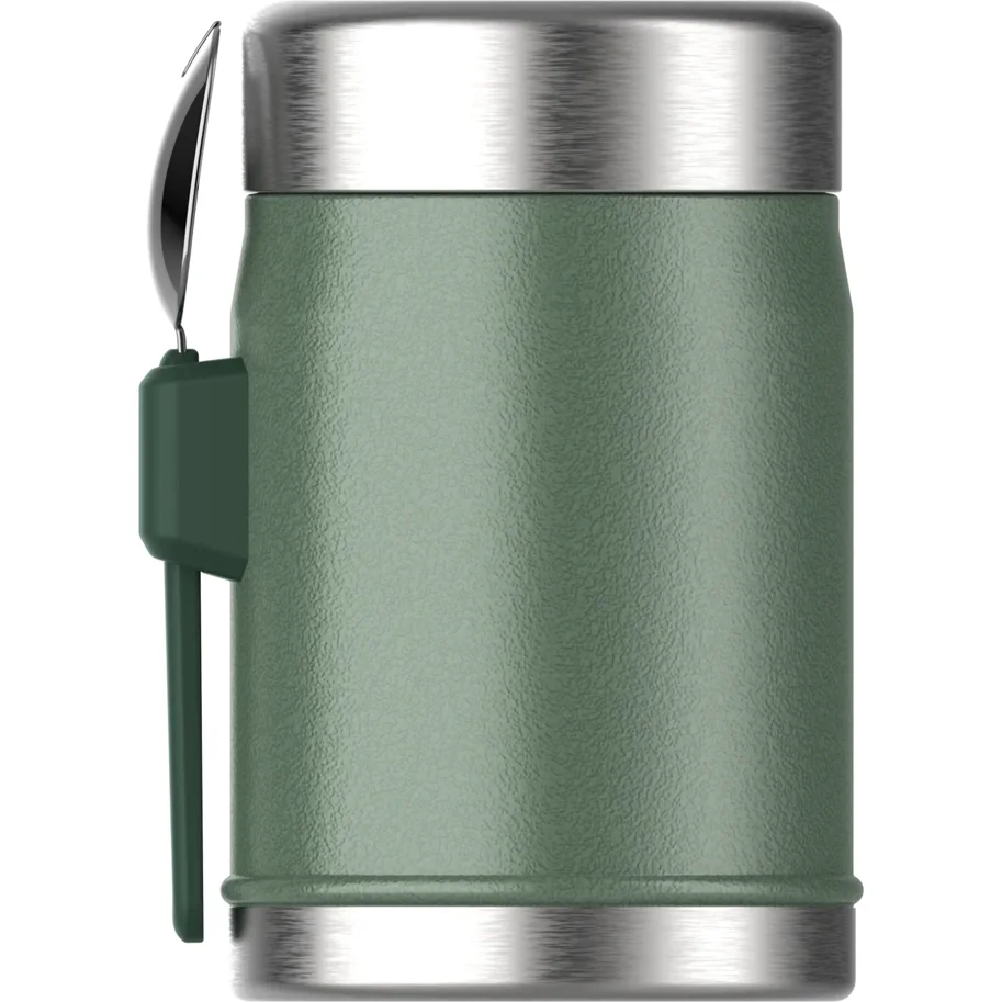 Legendary Food Jar + Spork 0.4l hammertone green