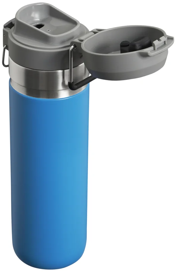 Quick-Flip Wasserflasche 0.7l azure