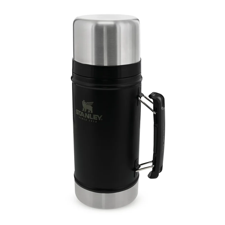 Legendary Food Jar 0.94l matte black pebble