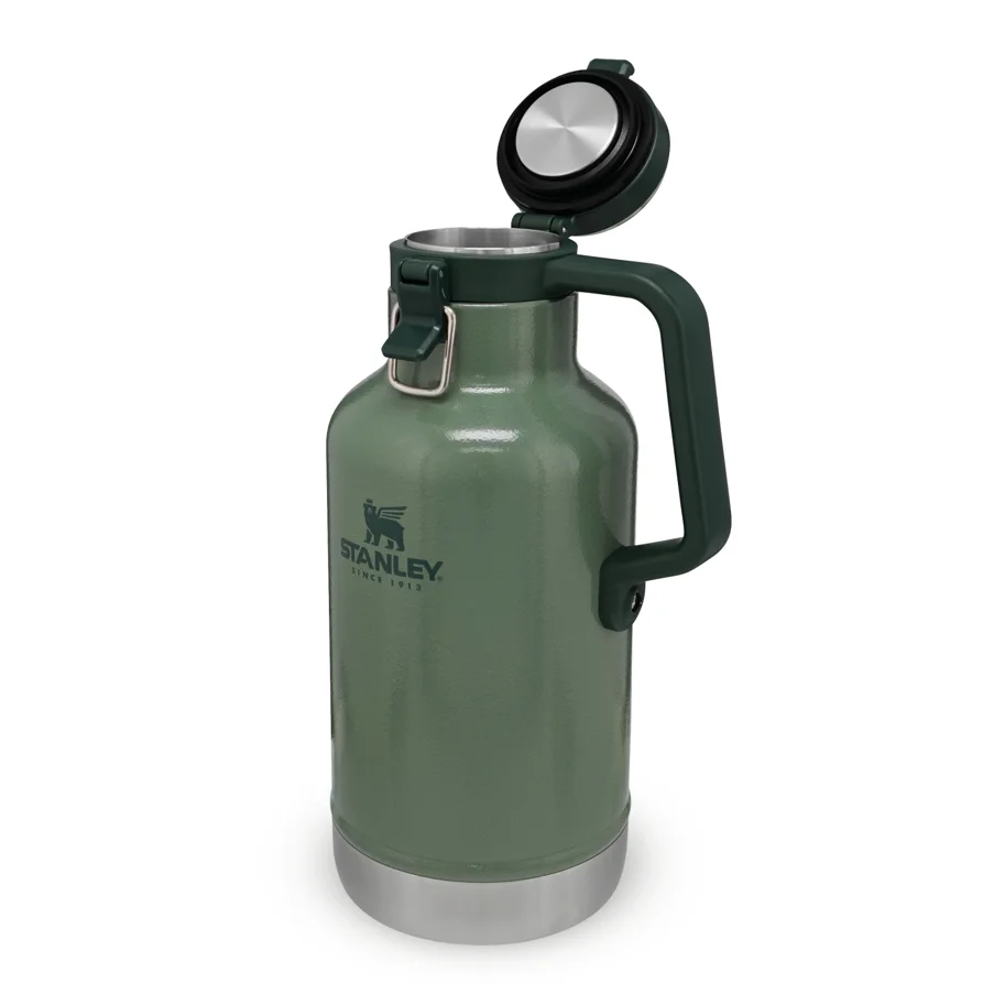 Easy-Pour Growler 1.9l hammertone green