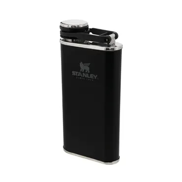 Easy-Fill Wide Mouth Flask 0.23l matte black pebble