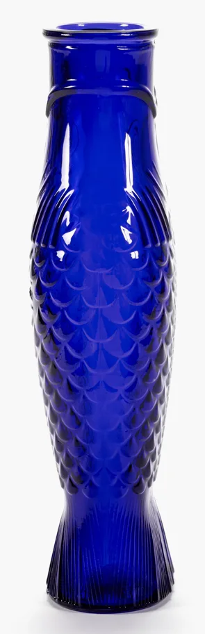 P. Navone Fish&Fish Flasche 1lt 10.6X7.5X29cm Trans blau