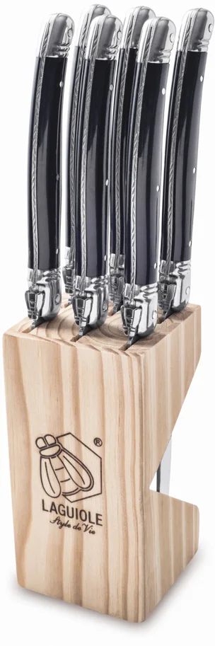 6tlg. Premium Line Steakmesserset mit Messerblock
