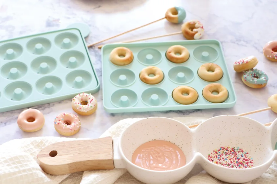 Silikon Backform für 12 Mini-Donuts