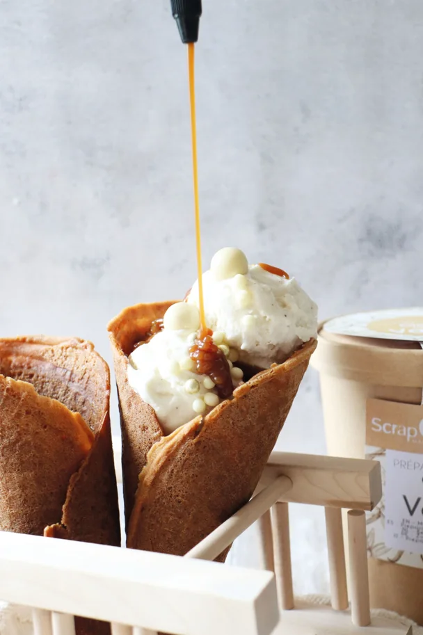 Fertigmischung für Schokoladenwaffeln / Cornet 260g