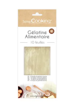 10er Set Blätter Rindergelatine