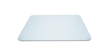 Glaskeramik Abdeckung 40x30cm Oberfläche geriffelt klar