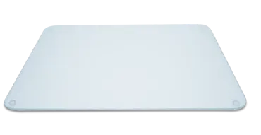 Glaskeramik Abdeckung 50x40cm Oberfläche geriffelt klar