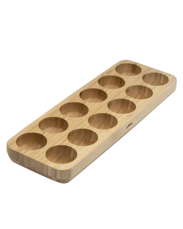 Eierbehälter für 12 Eier 30x10.5x2.5cm Bambus