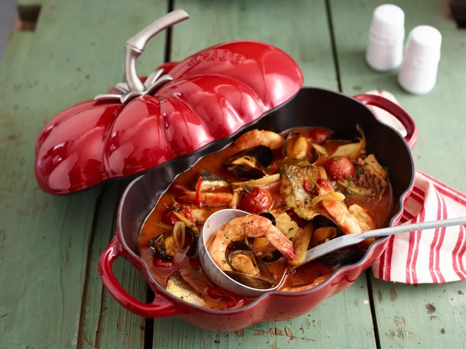 Cocotte 25cm, Tomate, Kirsch-Rot, Gusseisen 2.9l
