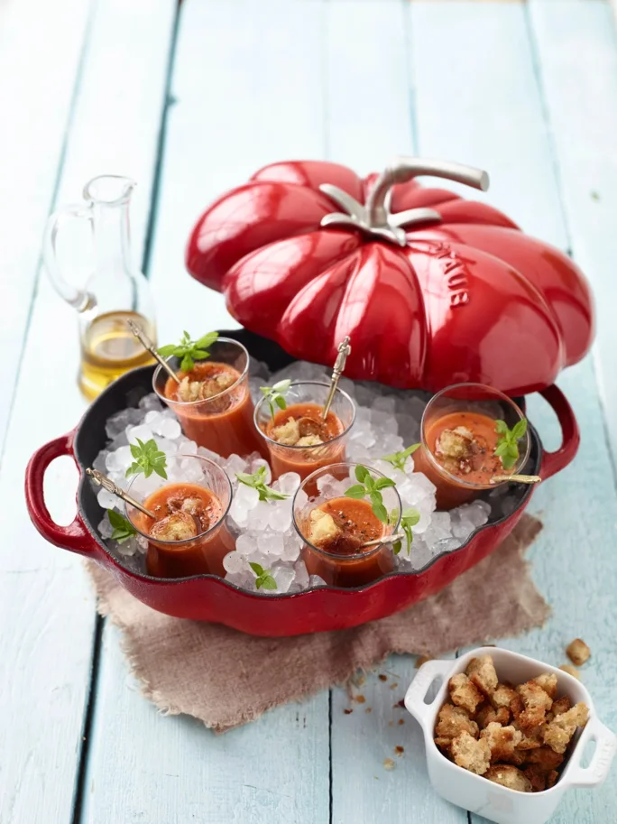 Cocotte 25cm, Tomate, Kirsch-Rot, Gusseisen 2.9l