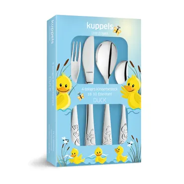 4tlg. Kuppels Ducks Kinderbesteck