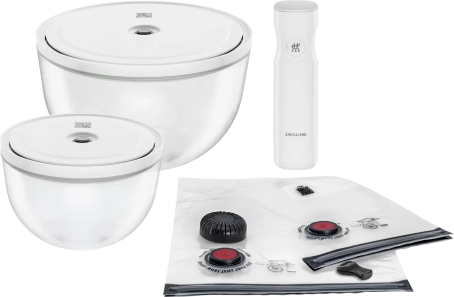 9tlg. Fresh & Save Bowls Vakuum Starter Set, Glas