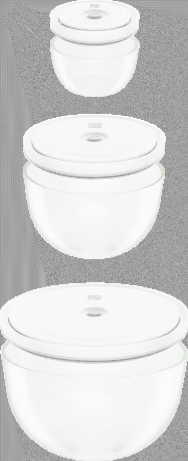 6tlg. Fresh & Save Bowls Vakuumschüssel Set, Glas