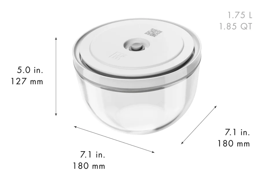 6tlg. Fresh & Save Bowls Vakuumschüssel Set, Glas