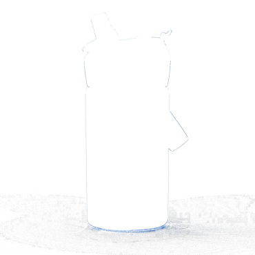 Thrive Flip Straw Kids 0.4l true blue