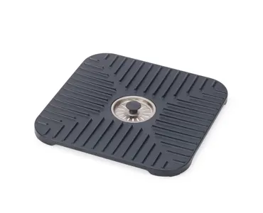 SinkShield Abtropfmatte mit Abfluss S 30x30cm ABS